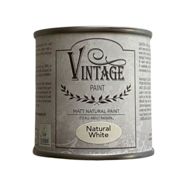 Natural White - Matte Möbel Farbe von Vintage Paint, 100 ml