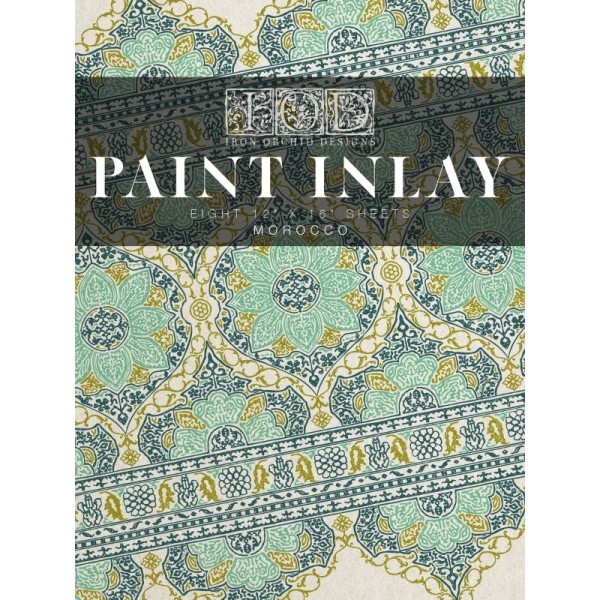 Paint Inlay - Morocco von Iron Orchid Designs - Block mit 8 Seiten ca. 30,5 x 40,6 cm