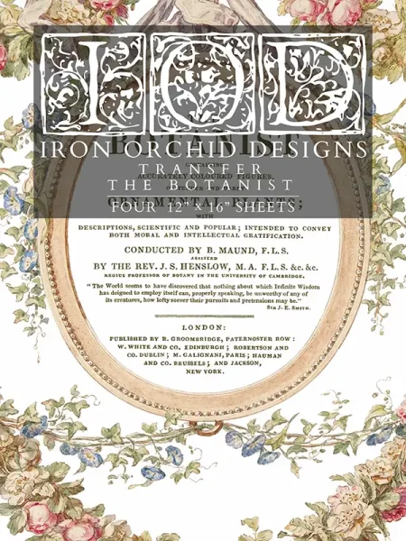 Decor Transfer The Botanist - Blockform - 4 Seiten von Iron Orchid Designs 40x30 cm