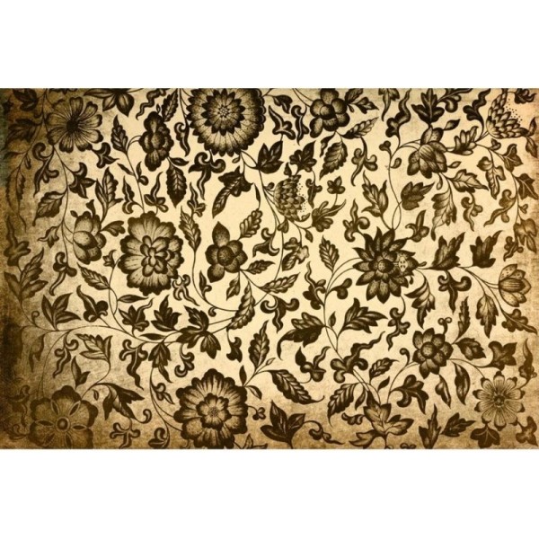 Decoupage Tissuepapier Grungy Floral 50,8 x 76,2 cm von Roycycled Treasure-