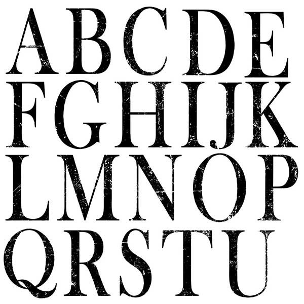 Decor Stempel "Typesetting" 2er Set - Iron Orchid Designs (IOD)