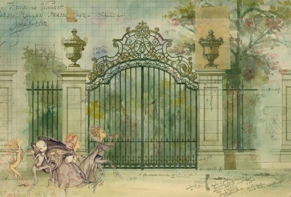Decoupage Tissuepapier Fairy Gate 50,8 x 76,2 cm von Roycycled Treasure