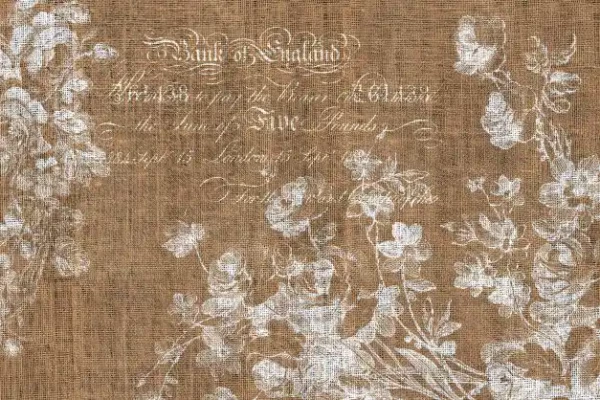 Decoupage Tissuepapier Floral Burlap Landscape 50,8 x 76,2 cm von Roycycled Treasure-Copy-Copy-Copy
