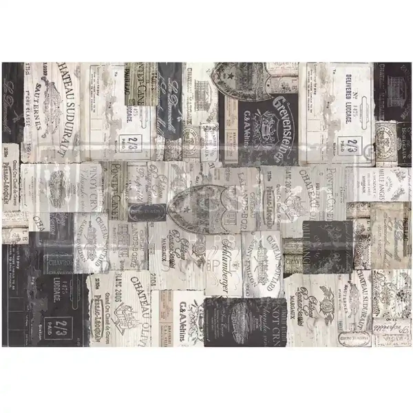 Decoupage Faser-Papier Antique Labels A1 59,4 x 84,1 cm von Redesign