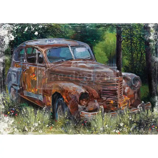 Mulberry Tissue Papier "This Rusty Car" A1 59,4 x 84,1 cm