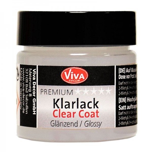 Premium Klarlack, glänzend, von Viva - 50 ml