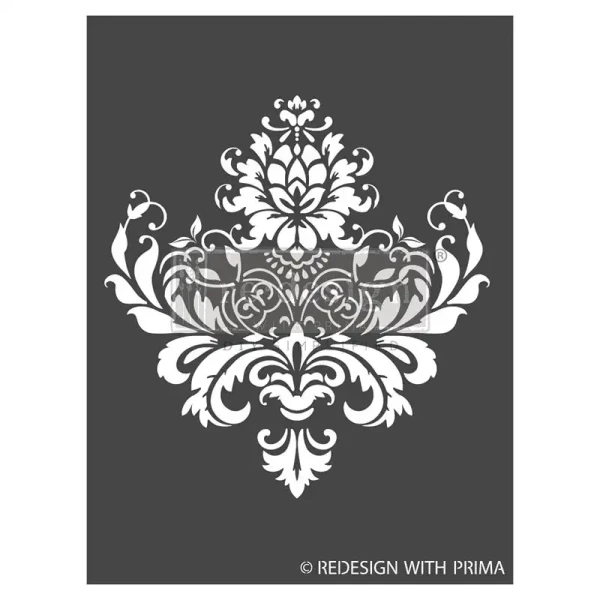 Limitierte Auflage - Decor 3D-Schablone Royal Brocade ca. 22,86 x 30,48 cm von ReDesign with Prima-