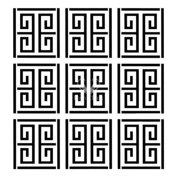XL-Schablone "Greek Maze" 50 x 50 cm