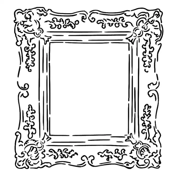Schablone Frame von Roycycled - Schablonengröße 30x30 cm