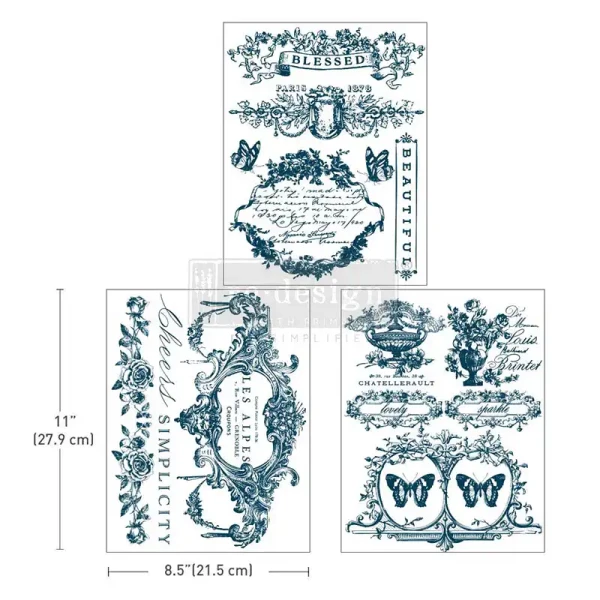Transfer Lovely Labels - 3-teilig - Middy -21,59 x 27,94 cm von ReDesign