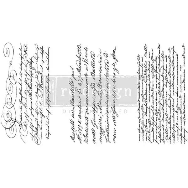 Transfer Secret Letter 3-teilig - 15,24 x 30,48 cm von ReDesign