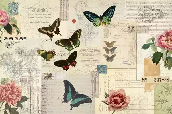 Decoupage Tissuepapier Butterfly Masterboard 50,8 x 76,2 cm von Roycycled Treasure
