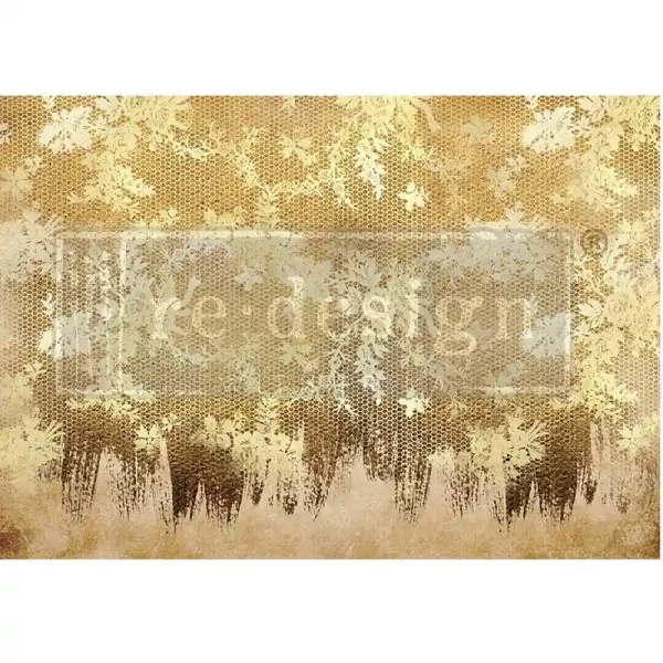Decoupage Faser-Papier Gilded Lace A1 59,4 x 84,1 cm von Redesign