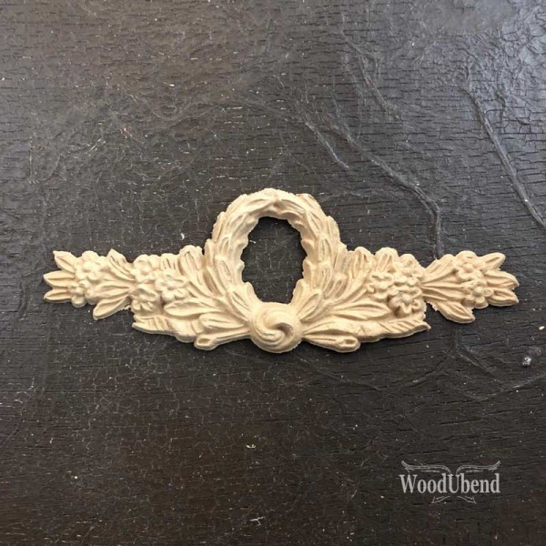 WoodUbend Pediment / Giebel Ornament 17 x 6 cm