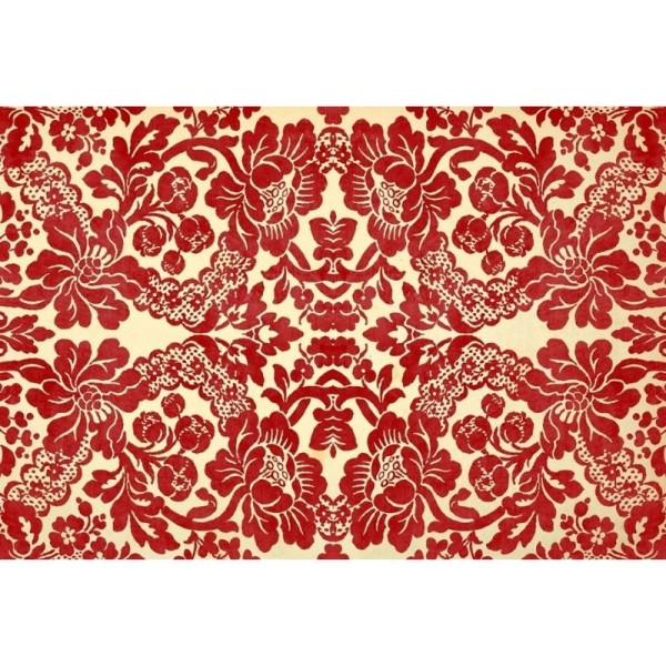 Decoupage Tissuepapier Red Demask 50,8 x 76,2 cm von Roycycled Treasure-