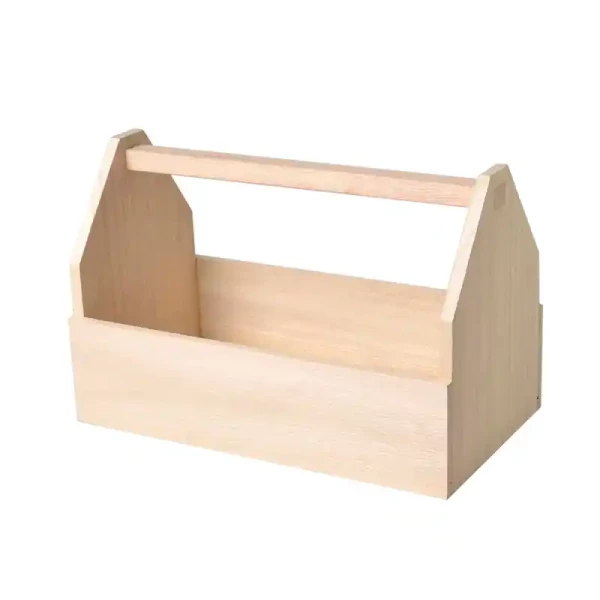 Rohling Deko-Werkzeugbox - Holz natur