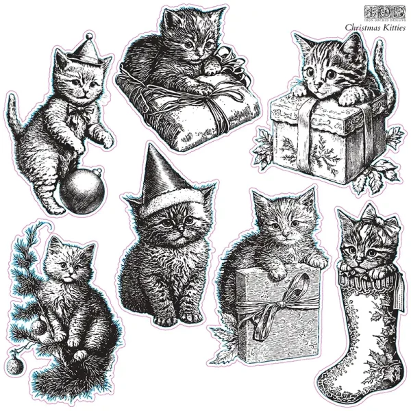 Decor Stempel "Christmas Kitties" von Iron Orchid Designs (IOD)