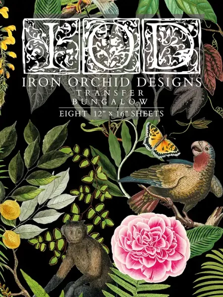 Decor Transfer Bungalow - Blockform 8 Seiten - von Iron Orchid Designs 40x30 cm