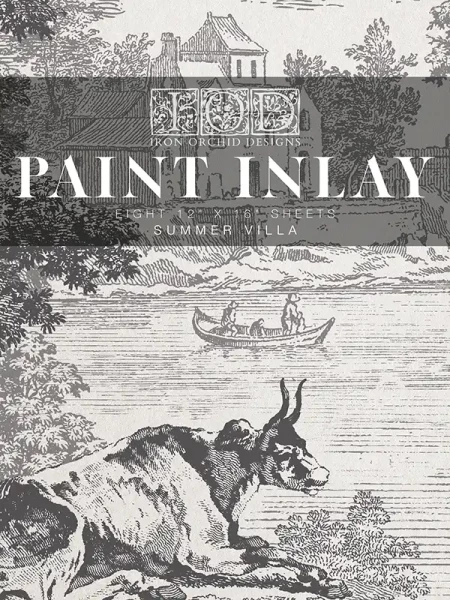 Paint Inlay - Summer Villa von Iron Orchid Designs - Block mit 8 Seiten ca. 30,5 x 40,6 cm