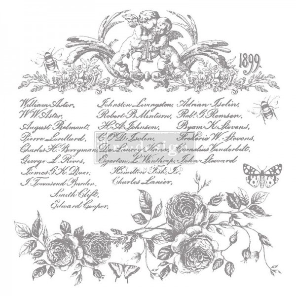 Dekorstempel Floral Script von Redesign